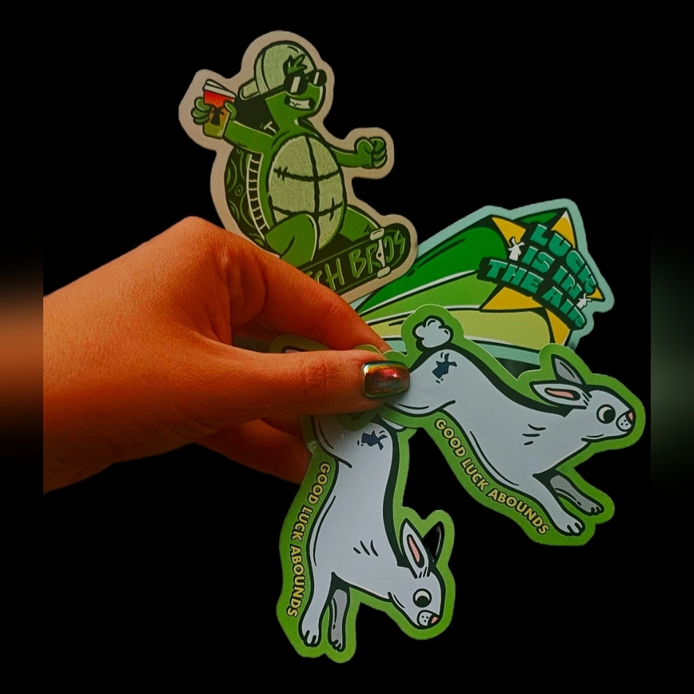 🍀 Set Of 4🍀 Dutch Bros Limited Edition Sticker 🍀Pack NWT🍀 March Collection